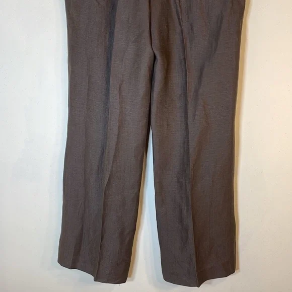 Anne Klein Linen Silk Blend Palm Springs Earth Double Layer Dress Pants. 14. NWT - Picture 9 of 12
